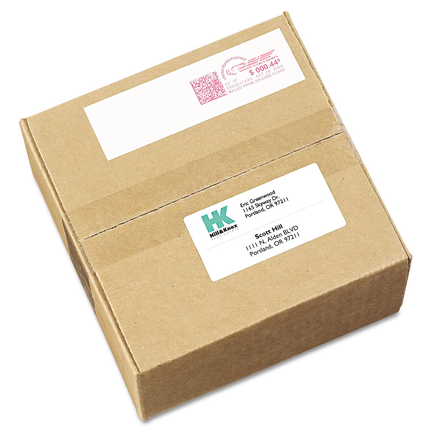 Avery® Permanent Adhesive Postage Meter Labels, 1 1/2 x 2 3/4, White, 160/Pack