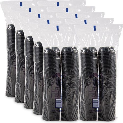 SOLO Plastic Souffl Portion Cups, 5 1/2 oz., Black, 250/Bag (L0128)