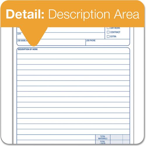 TOPS™ Snap-Off Job Work Order Form, 5 2/3