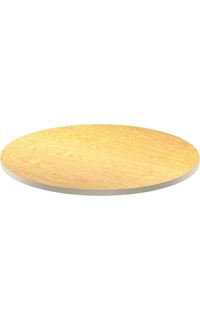 Laminate Tabletop with T-Mold Vinyl Edge, 42" Round