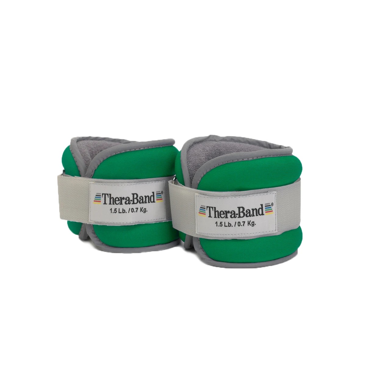 TheraBand Comfort Fit Ankle/Wrist Weights, 1.5lb, Green, Pair