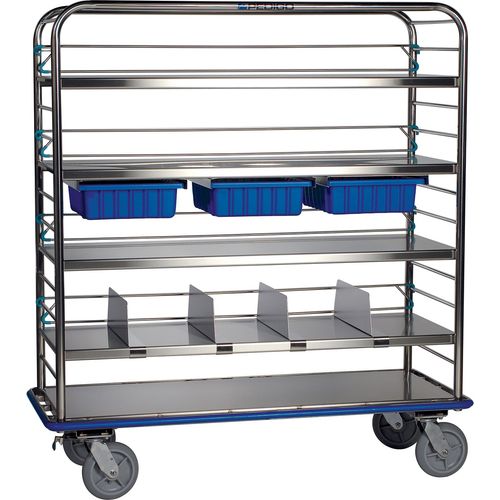 CDS-149 CART, COMPLETE WITH ACCESSORIES. INCLUDES FOUR SOLID SHELVES ...