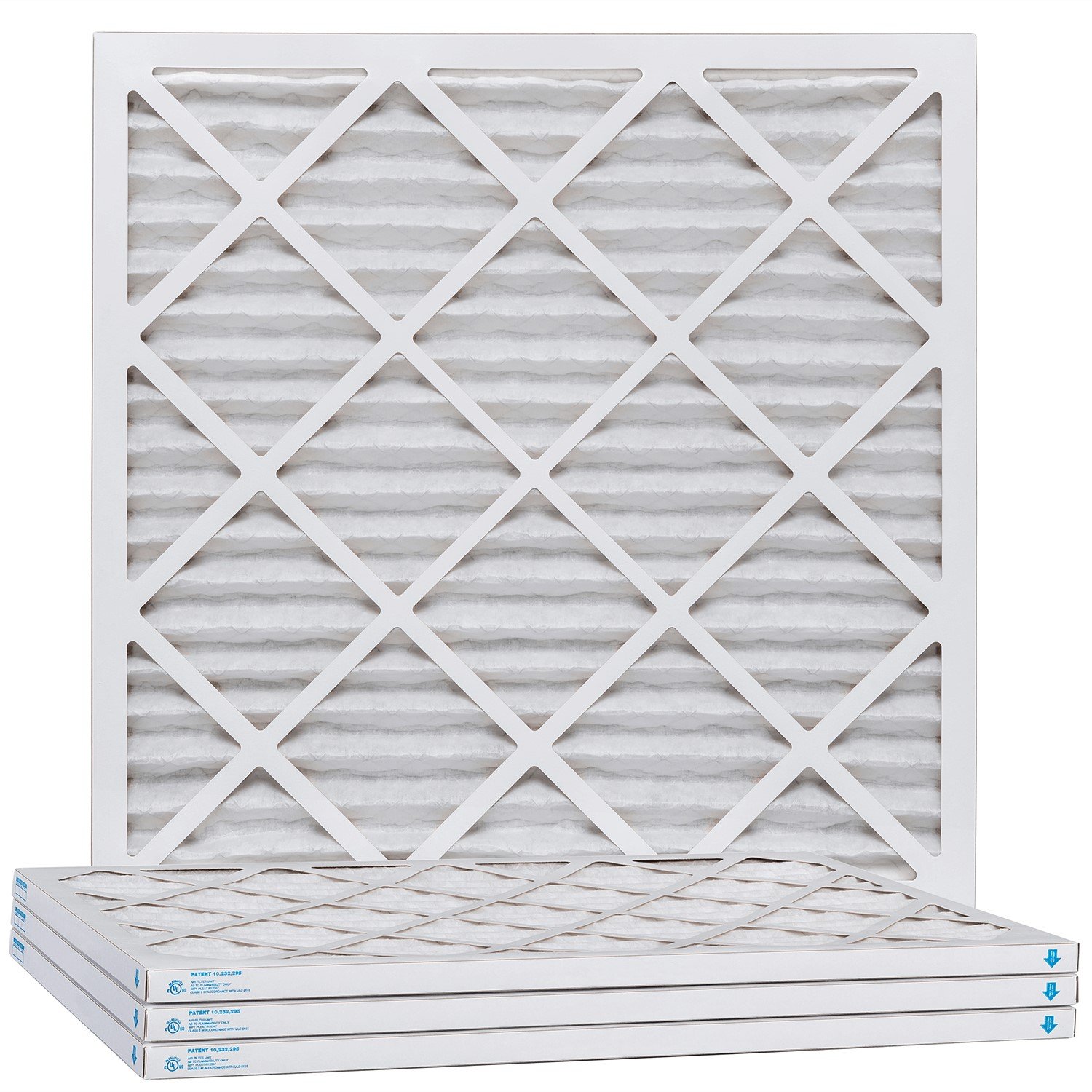 16x24x1 Merv 13 Wire Back Pleat HVAC Air Filter, Case of 4