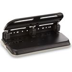 Swingline® 24-Sheet Easy Touch Two-to-Seven-Hole Precision-Pin Punch, 9/32" Holes, Black