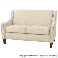Quick-Ship Atwood Loveseat with Preferred Seat Deck in Crypton Fabric