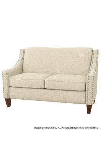 Quick-Ship Atwood Loveseat with Preferred Seat Deck in Crypton Fabric