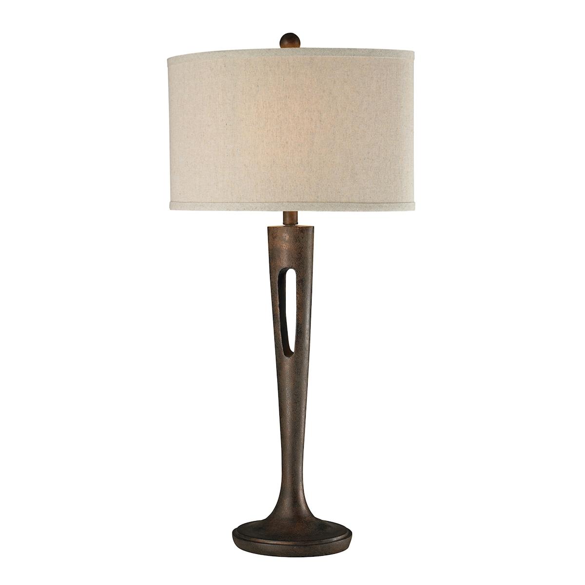 RESIN OVAL TABLE LAMP