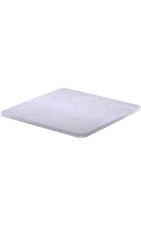 Thermolaminate Tabletop with Half Bullnose Edge, 36" Square