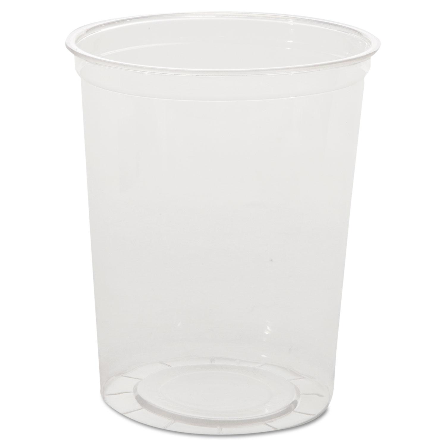 WNA Deli Containers, Clear, 32oz, 25/Pack, 20 Packs/Carton