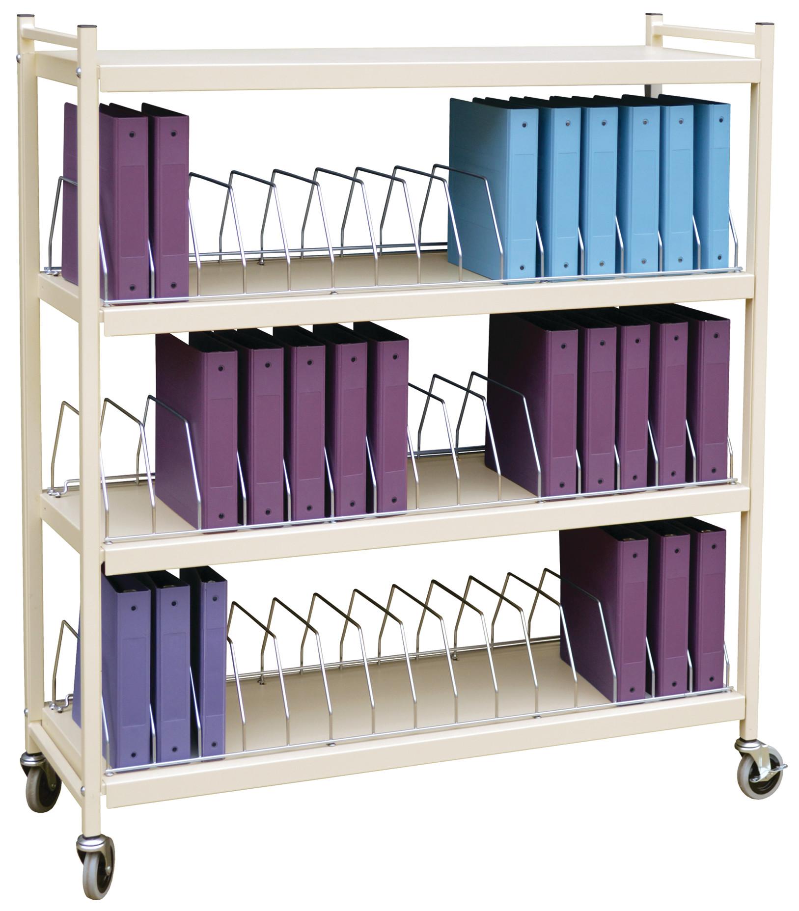 Big Beam Large Vertical Open Chart Rack - 5 Shelves - 48 Binder ...