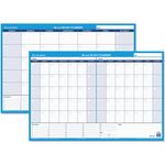 AT-A-GLANCE® 30/60-Day Undated Horizontal Erasable Wall Planner, 36 x 24, White/Blue,