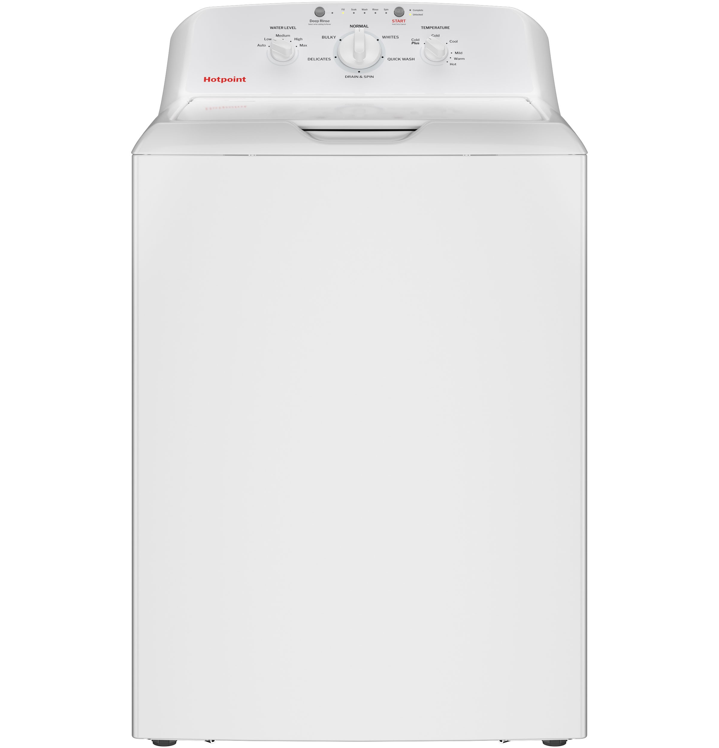 GE® Hotpoint® 4.0 cu. ft. Capacity Washer with Stainless Steel Basket,Cold Plus and Water Level Control, White