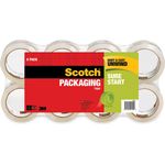 Scotch® Sure Start Packaging Tape, 1.88" x 54.6yds, 3" Core, Clear, 8/Pack