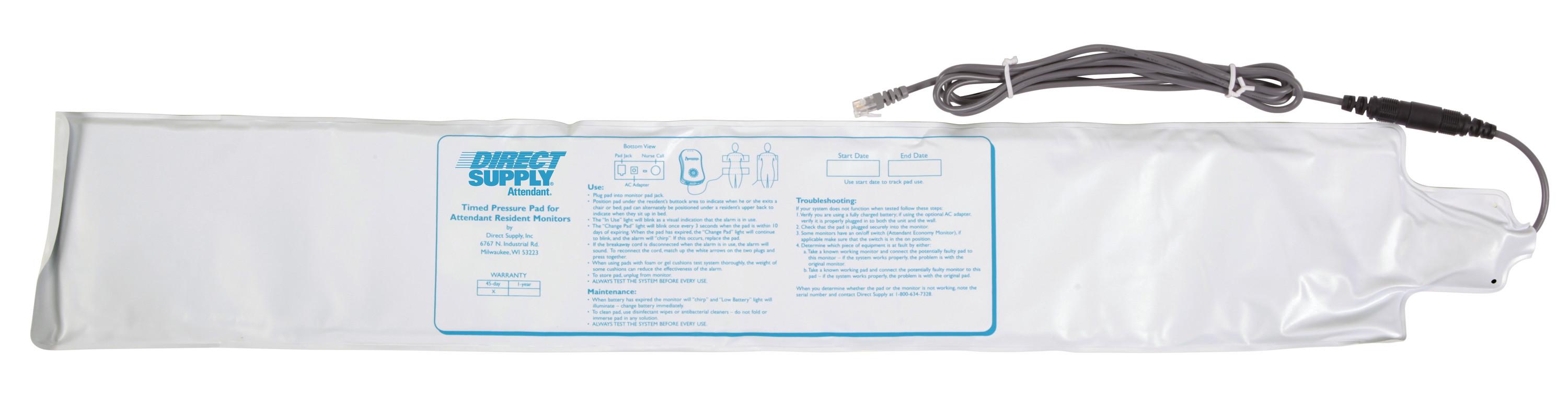 Replacement Attendant® Bed Pad, Timed, 45 Days, 5" x 30", Breakaway Cord