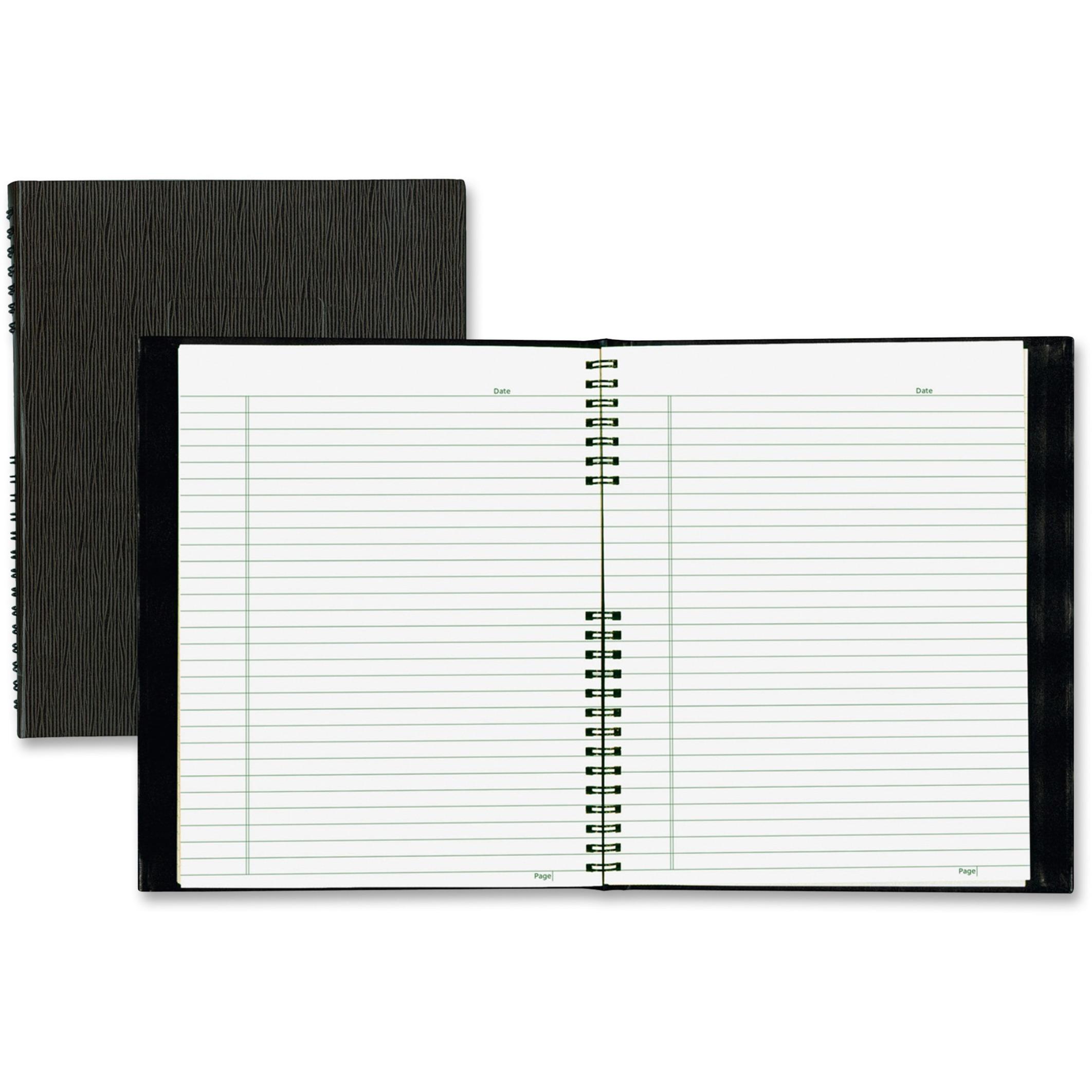 Notebook,College/Margin Rld,100Shts,8-1/2"x11",BK