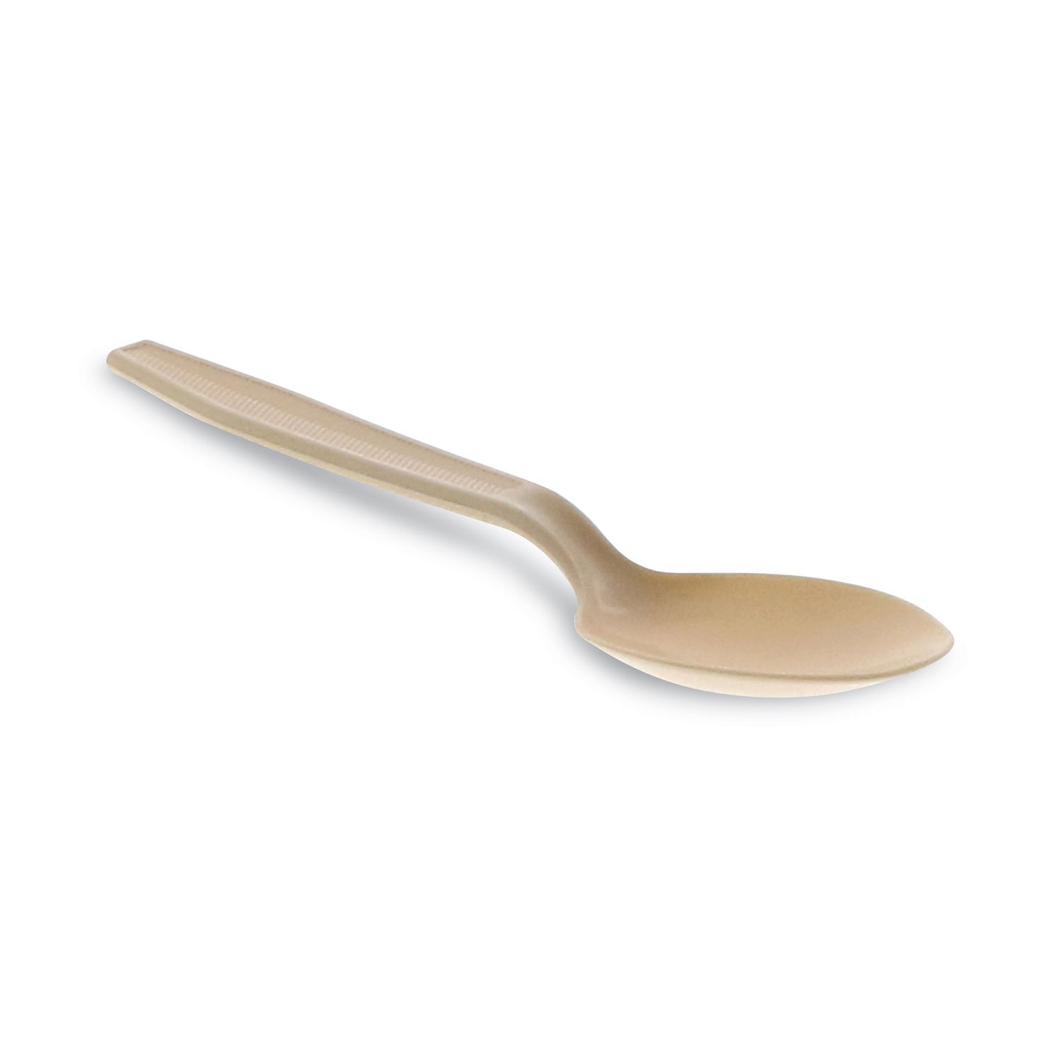 Pactiv Evergreen EarthChoice PSM Cutlery, Heavyweight, Spoon, 5.88", Tan, 1,000/Carton