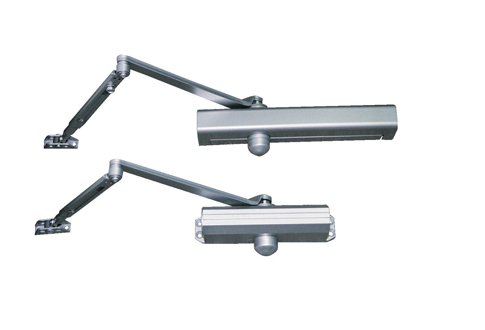 Regular-Duty Door Closer, Maximum 38" Interior Door, 30" Exterior - Finish: Aluminum