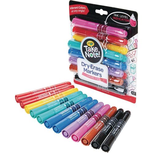 Crayola Take Note Permanent Markers - Fine Point - 2 Count - Red & Pink -  NEW