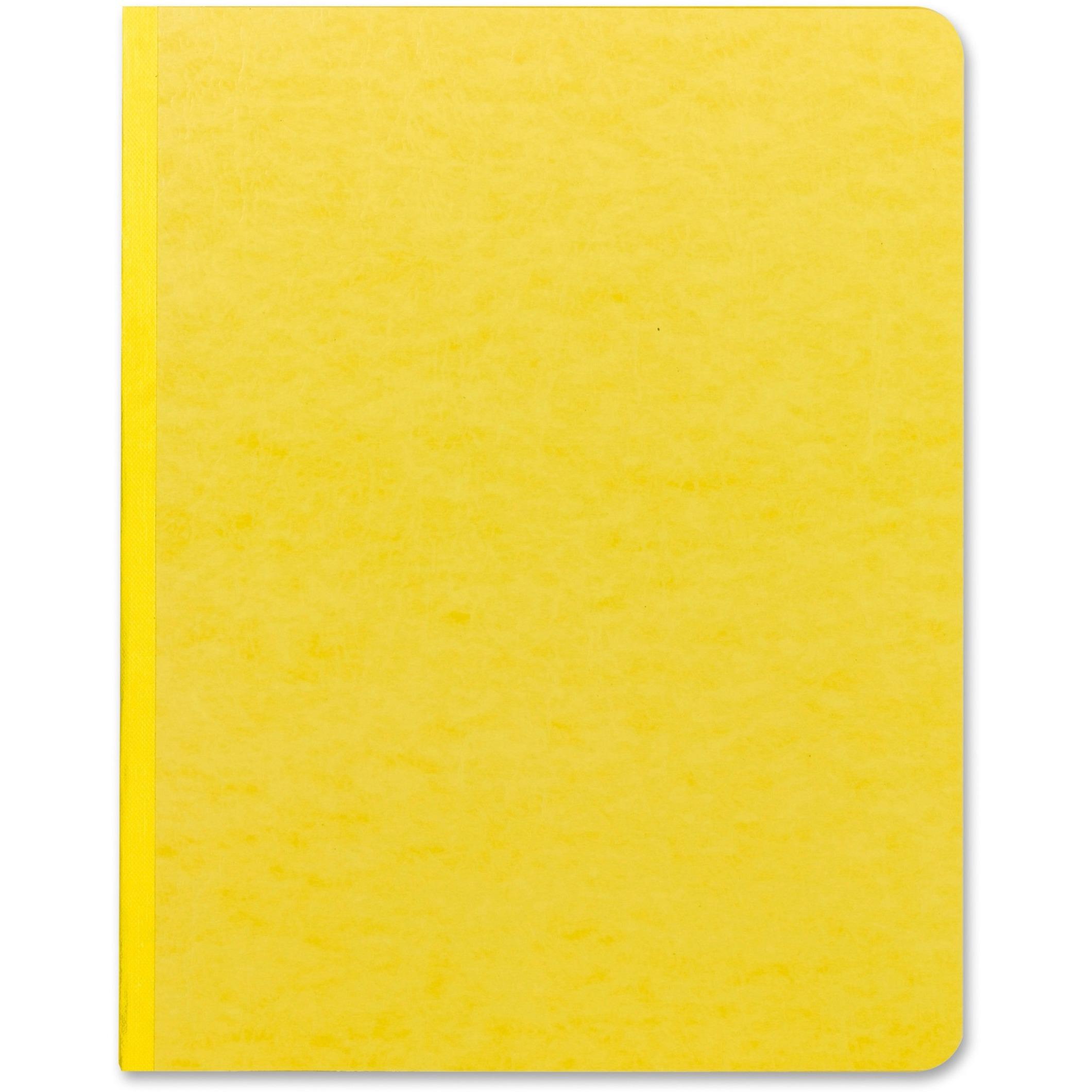 Report Cover, Pressboard, Twin-Prong, 3" Cap, 9"x11-1/2", YW