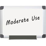 MasterVision® Value Melamine Dry Erase Board, 24 x 36, White, Aluminum Frame