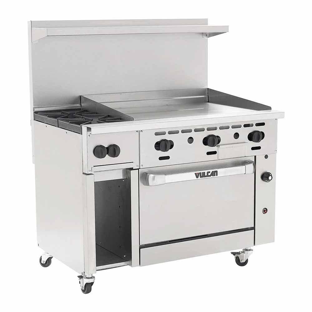 Endurance 48" Gas Range with Standard Oven, 2-Burner, 36" Griddle - Propane Gas