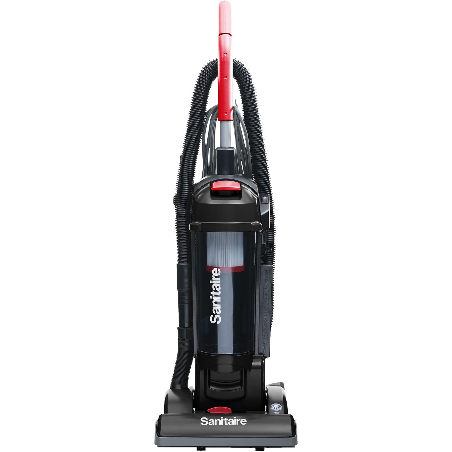 Sanitaire FORCE® QuietClean® Upright Single-Motor Vacuum, HEPA Filtration, Bagless, 13", 3.5 Qt.