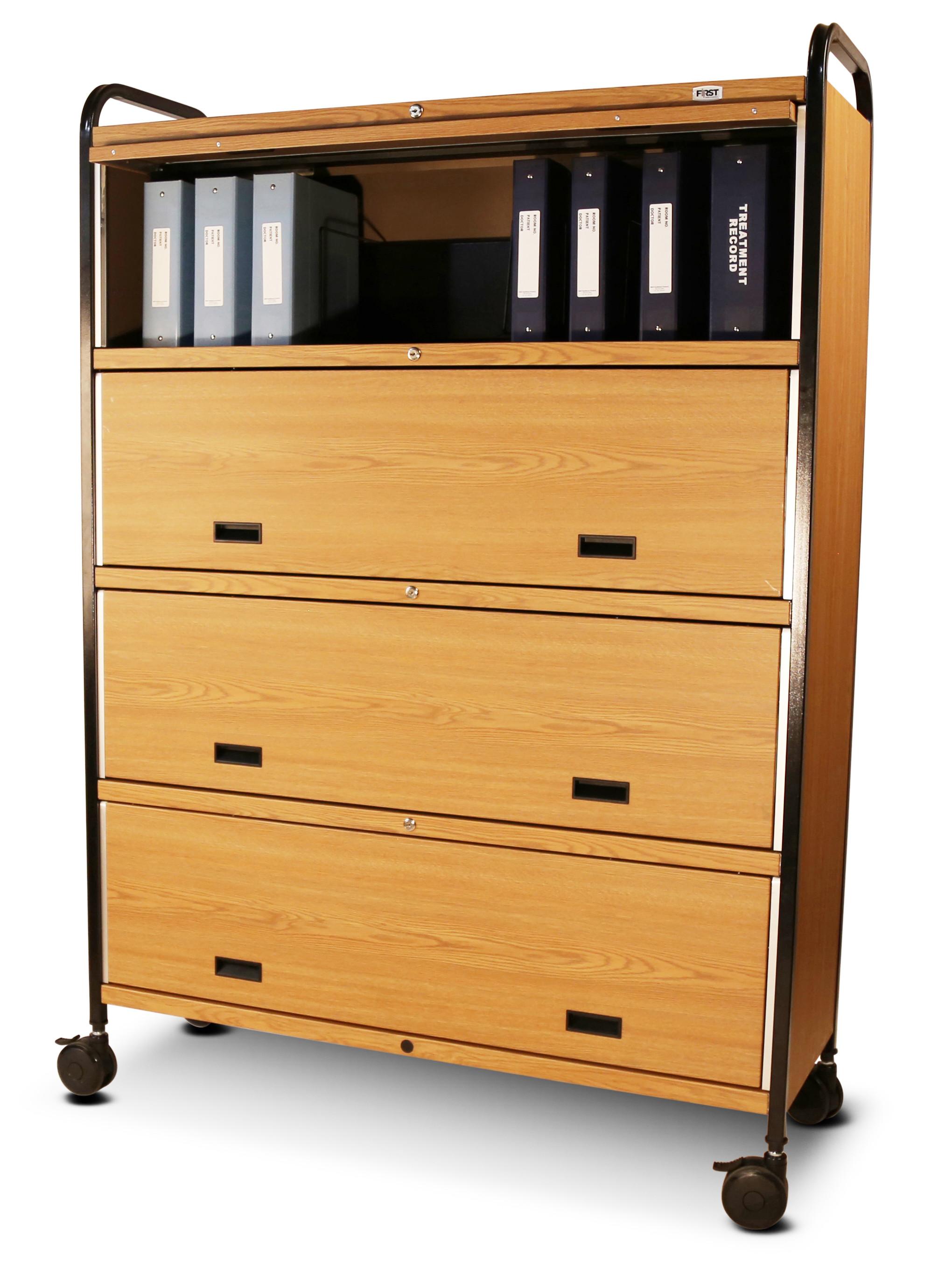 Mov-it Elite Series II Privacy Chart Rack - Number of Shelves: 4, Width ...