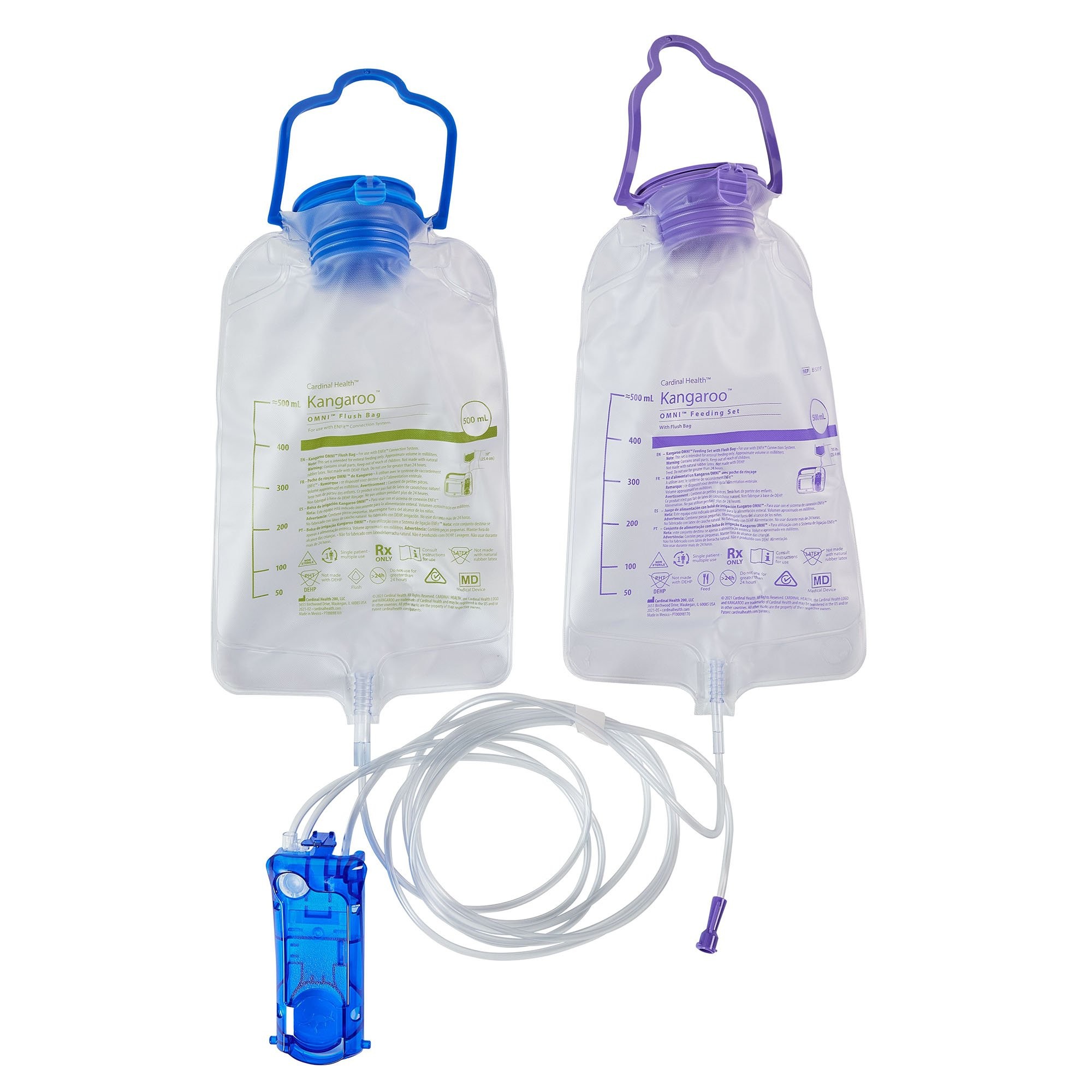 Kangaroo OMNI™ Feeding Set with Flush Bag 500mL