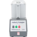 Robot Coupe R301 Combination Food Processor, 3.7 L (4 QT) Gray Composite Bowl, 1725 rpm, 1.5HP, 120V, 1ph