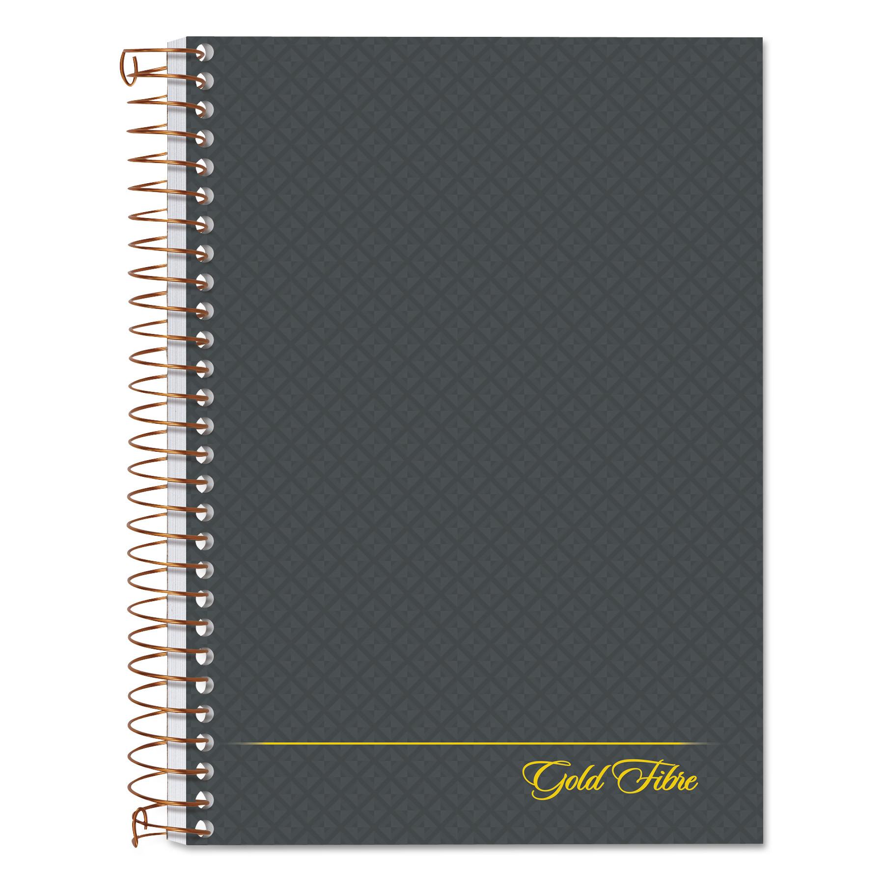 Ampad® Gold Fiber Personal Notebook, College/Medium, 7 x 5, Grey Cover, 100 Sheets