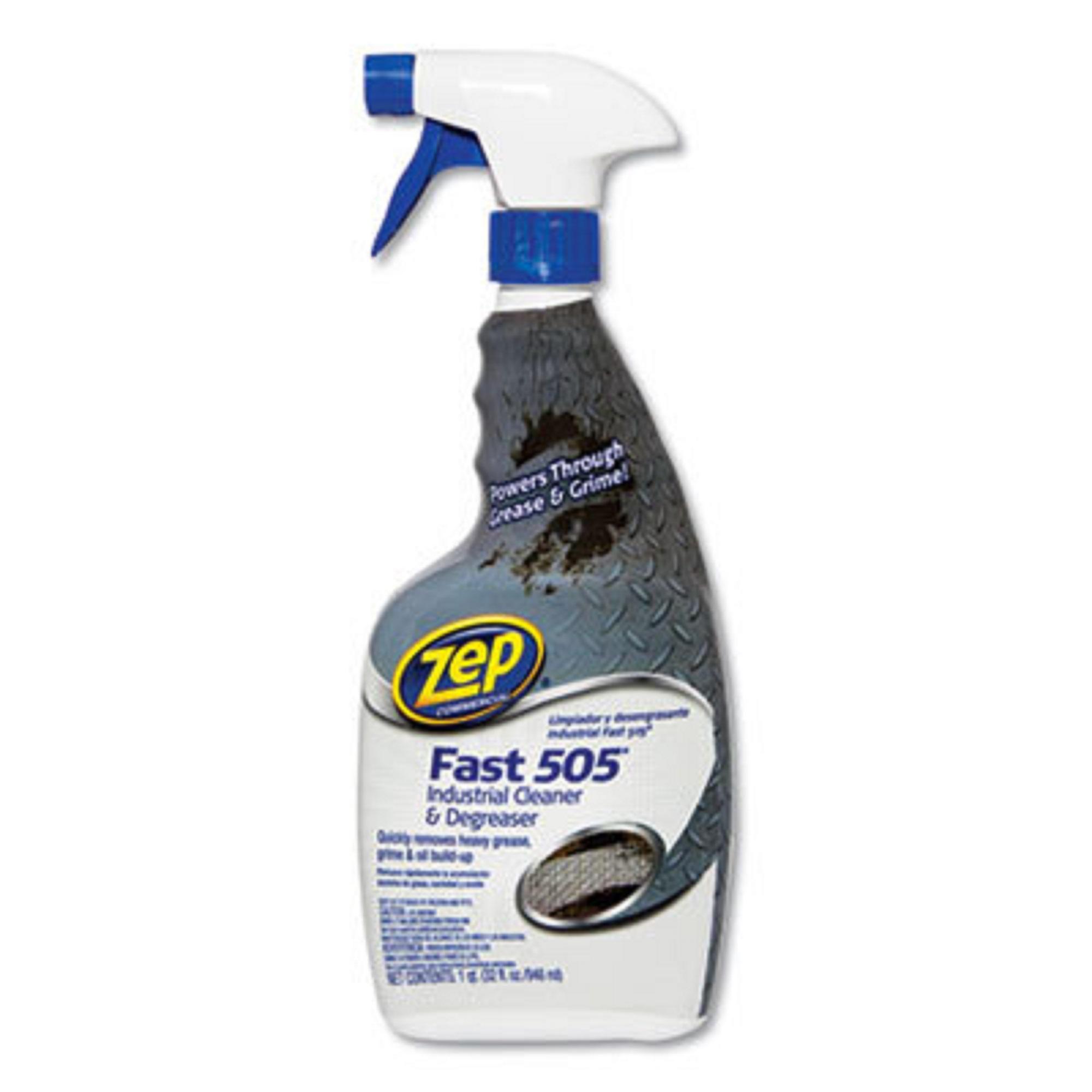 Fast 505 Cleaner & Degreaser, Lemon Scent, 32 Oz Spray Bottle, 12/Case