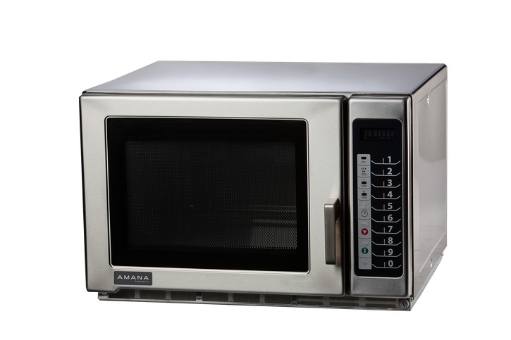 Amana Commercial RFS18TS - Medium Volume Stainless Steel Microwave, Push Button Control - 208/240V - 1800W