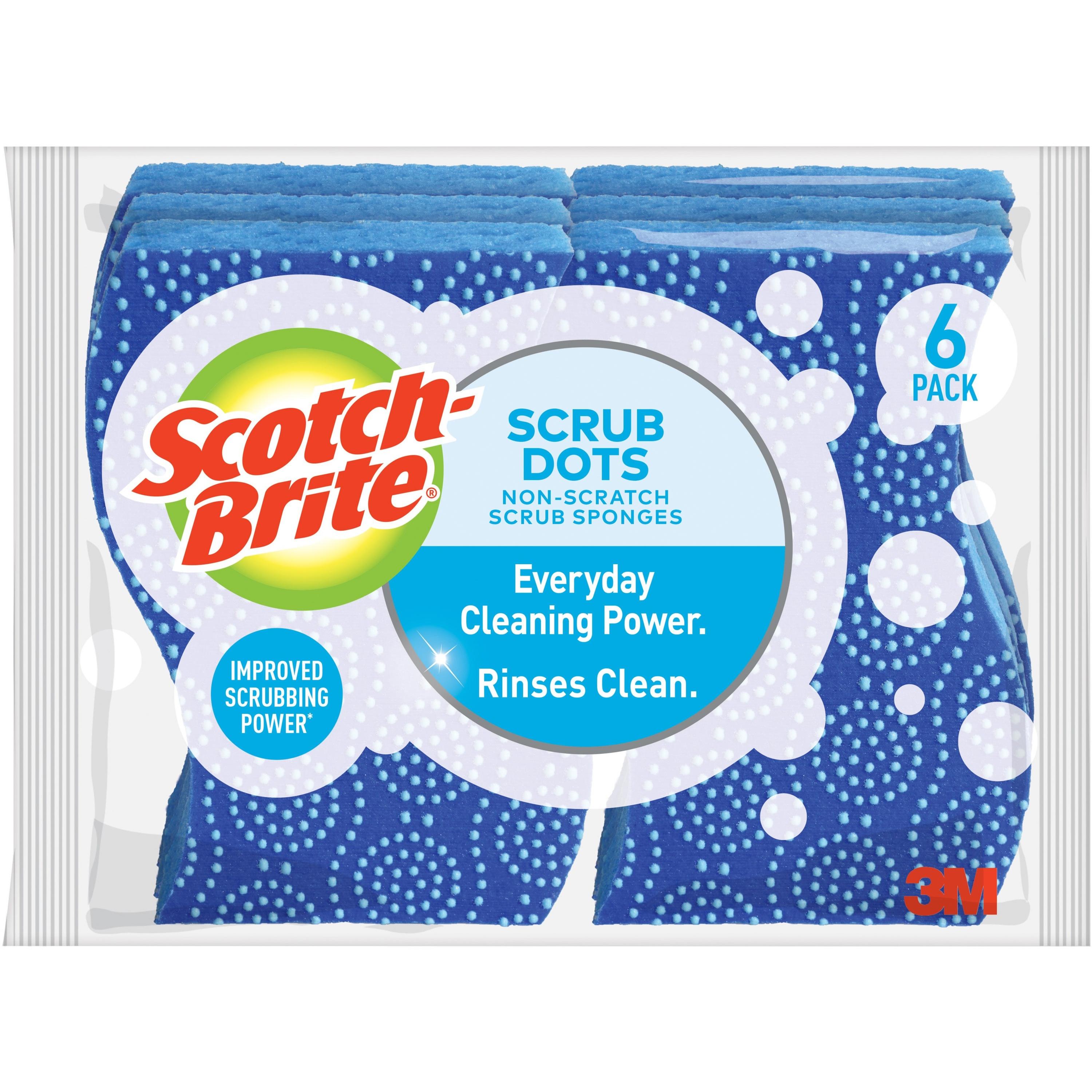 Scotch-Brite Scrub Dots Non-Scratch Sponge (Pack of 24)