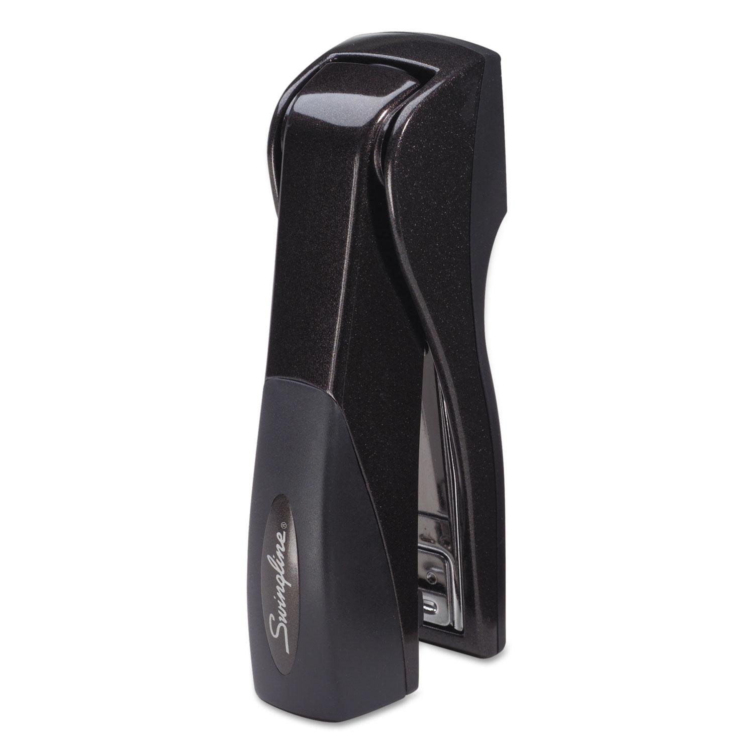 Swingline® Optima Grip Compact Stapler, Half Strip, 25-Sheet Capacity, Graphite