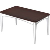 Four-Leg Dining Tabletop Only, Thermolaminate with Spill-Retainer Edge, 36"x60"