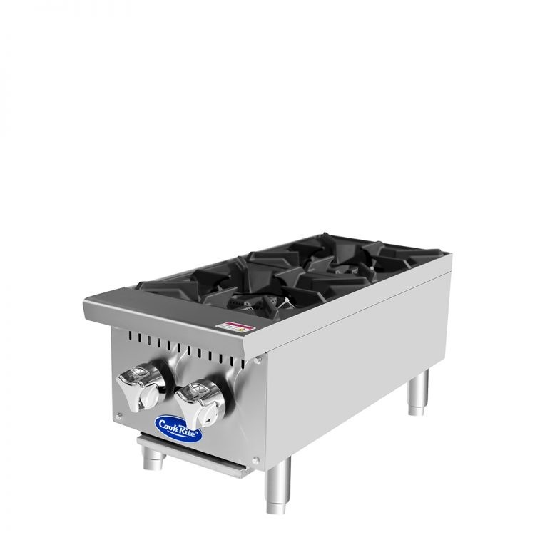 CookRite 12" Hotplate, Gas, 2-Burner