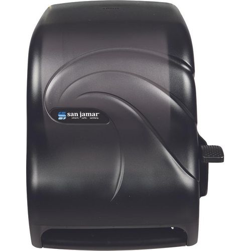 San Jamar Smart Essence Electronic Roll Towel Dispenser, 14.4hx11.8wx9.1d,  Black, Plastic