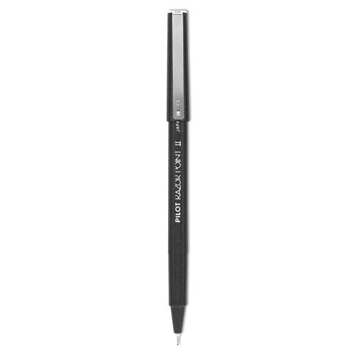 12-Pack Super Fine Point 0.2mm Black Ink Razor Point II Fine Line Marker Stick Pens 