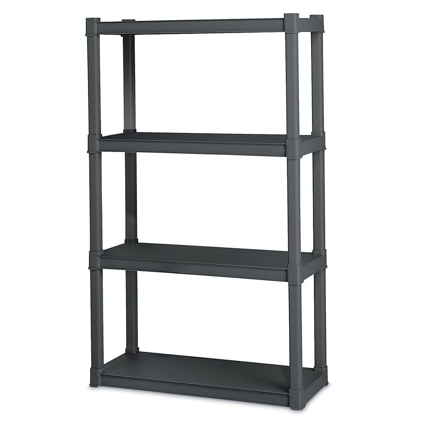 Sterilite® Durable 4-Shelf Shelving Unit