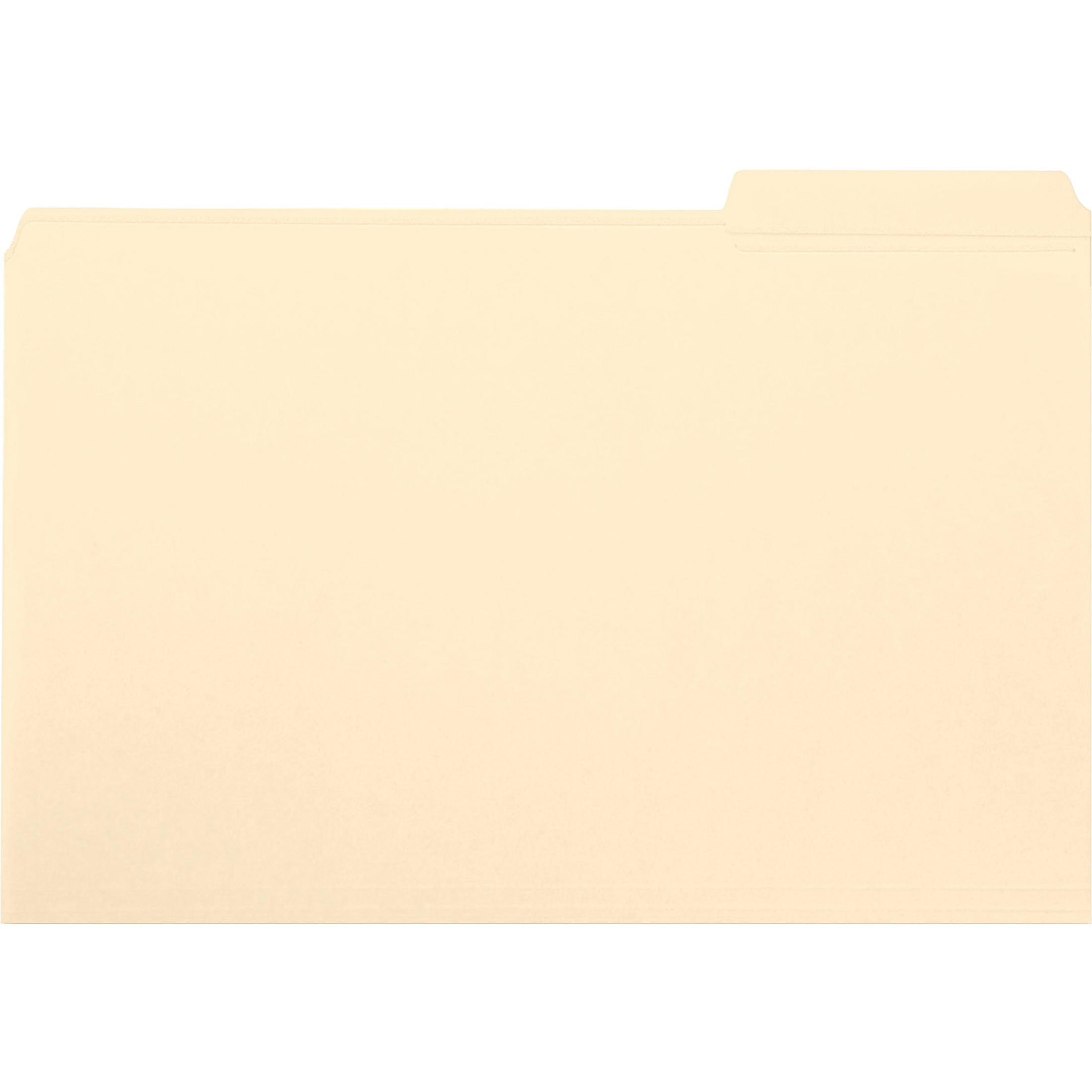 File Folders, 1/3 Right Tab Cut, 1 Ply, Letter, 100/BX, MLA