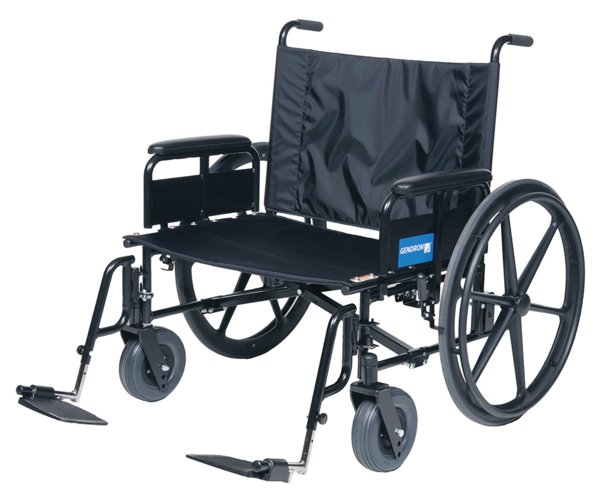 Graham Field Bariatric Transport Chair, 24 in W x 18 in D, Removable ...