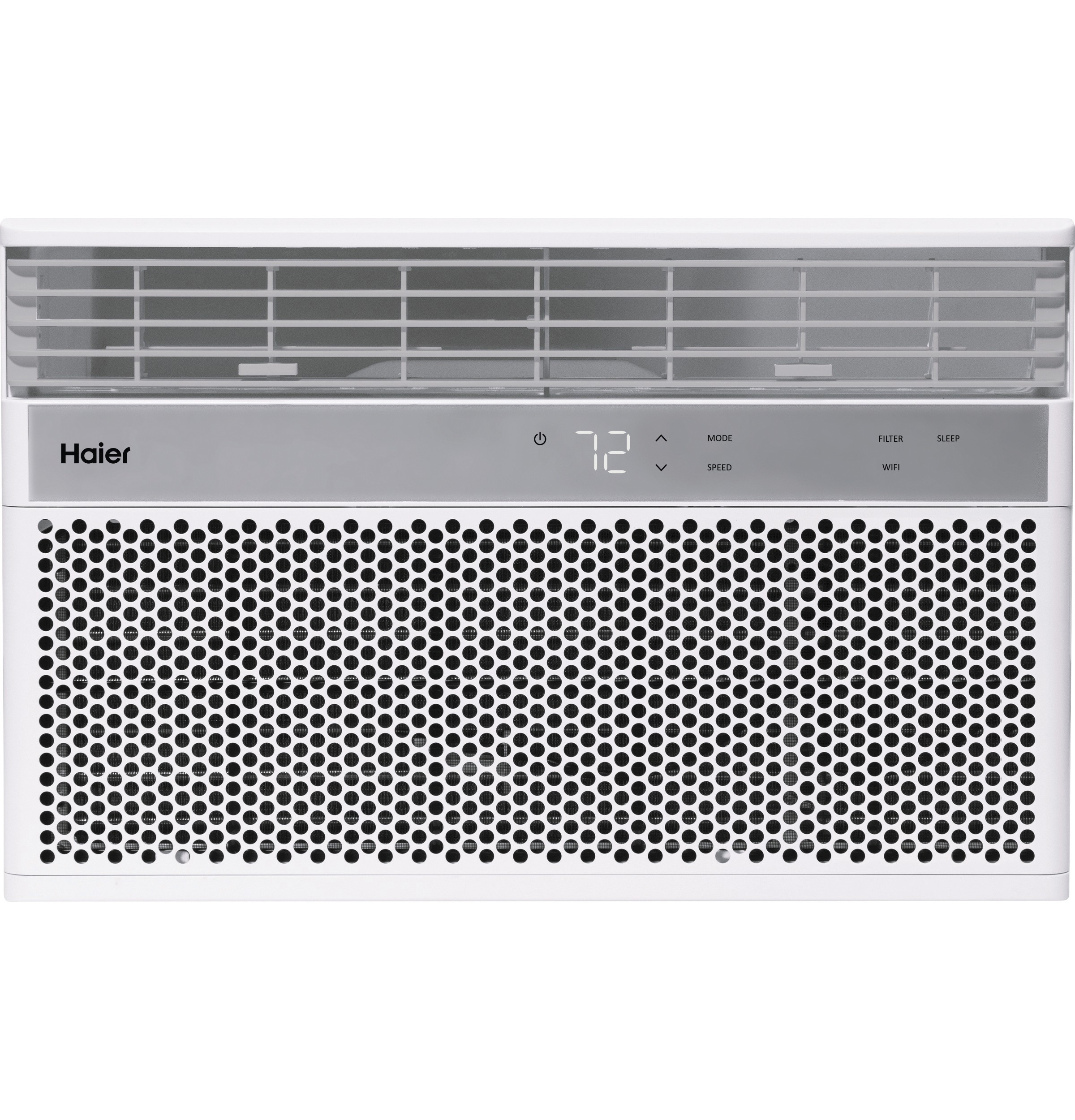 GE® Haier 8,000 BTU Smart Electronic Window Air Conditioner for Medium Rooms up to 350 sq. ft., White