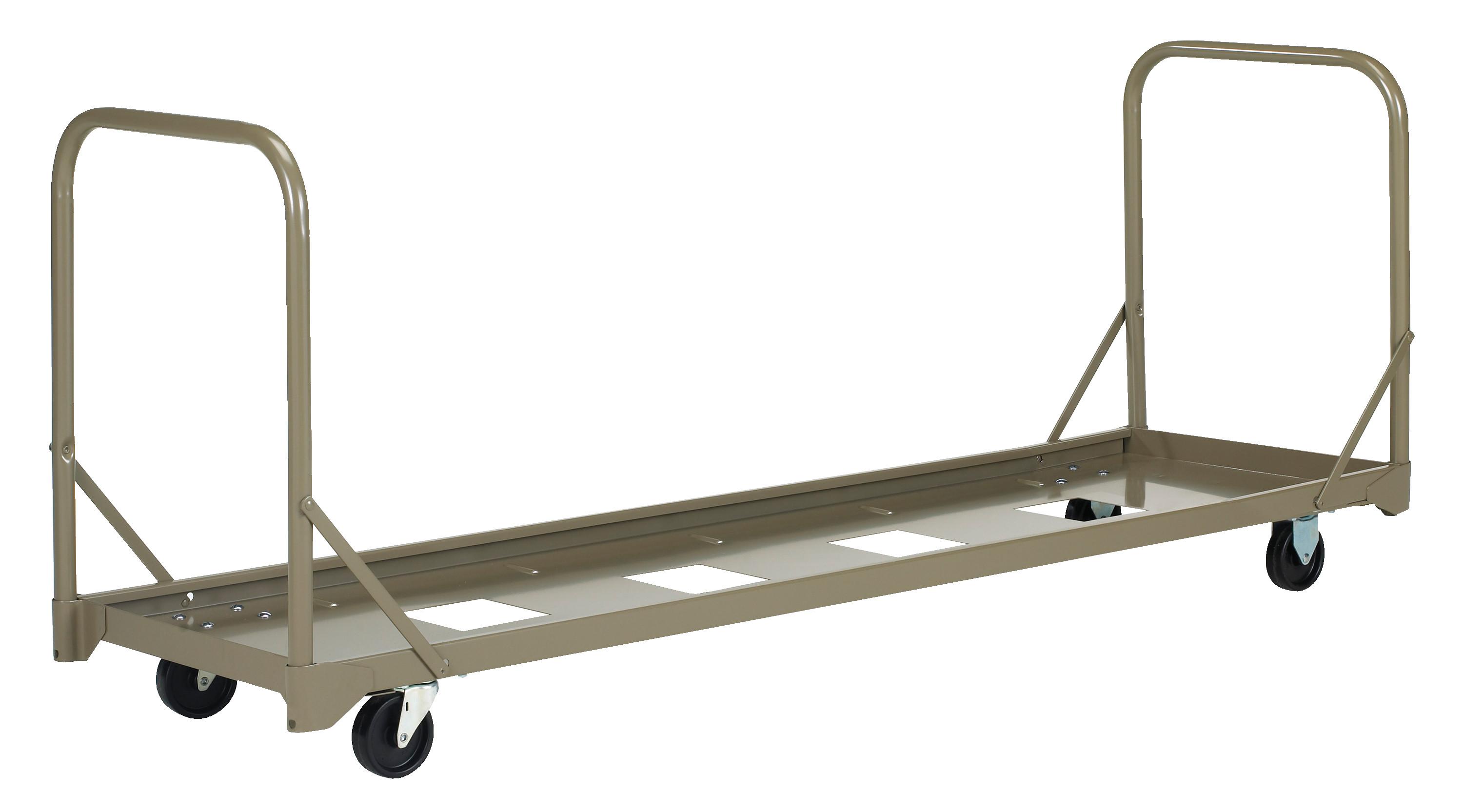 Folding Chair Caddy with Adjacent End Post Vertical, 35 Chair Capacity