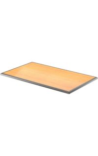 Laminate Tabletop with Maple Bullnose Wood Edge, 42" x 96"