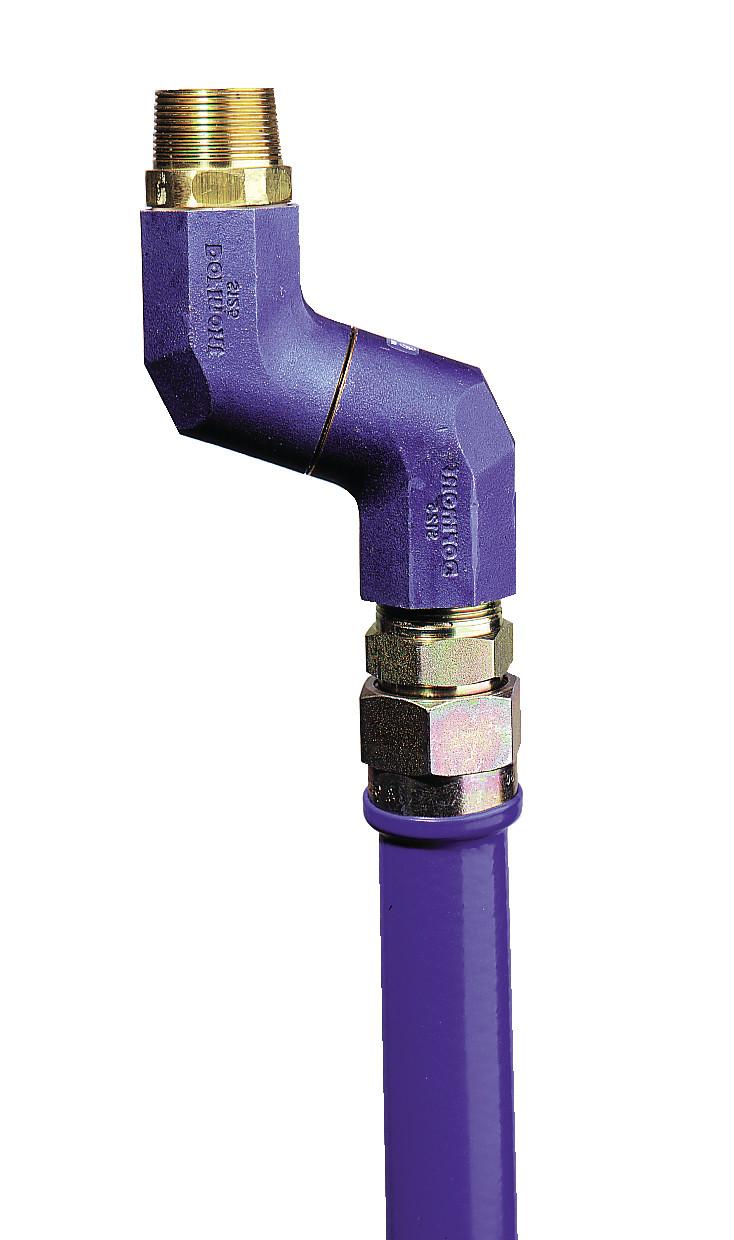 Dormont Swivel Snap Fast Blue Hose Gas Connector Kit, Deluxe 48", 3/4" Diameter