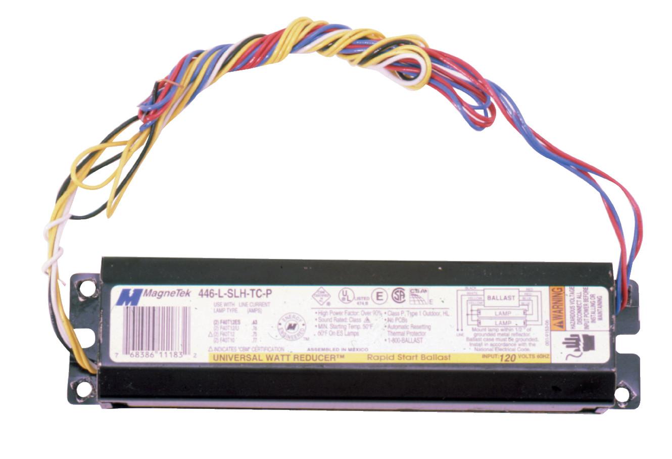 Electronic Ballast,446-L-SLH-TCP for 2-4-ft. Lamps, 120 volt