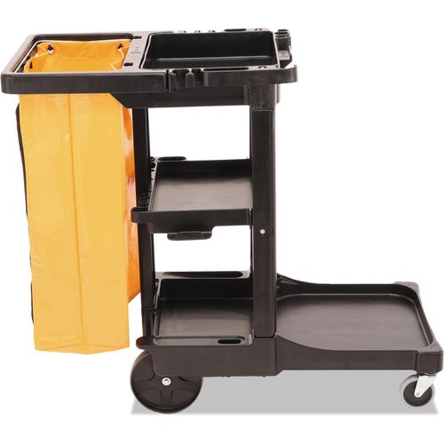 Rubbermaid Reinigungswagen – Inklusive Vinyl-Abfallsack, Maße 1168 X 552 X 975 Mm, Für Reinigungsutensilien Und Abfall