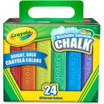 Sidewalk Chalk, Washable, 4"L, 24/BX, AST