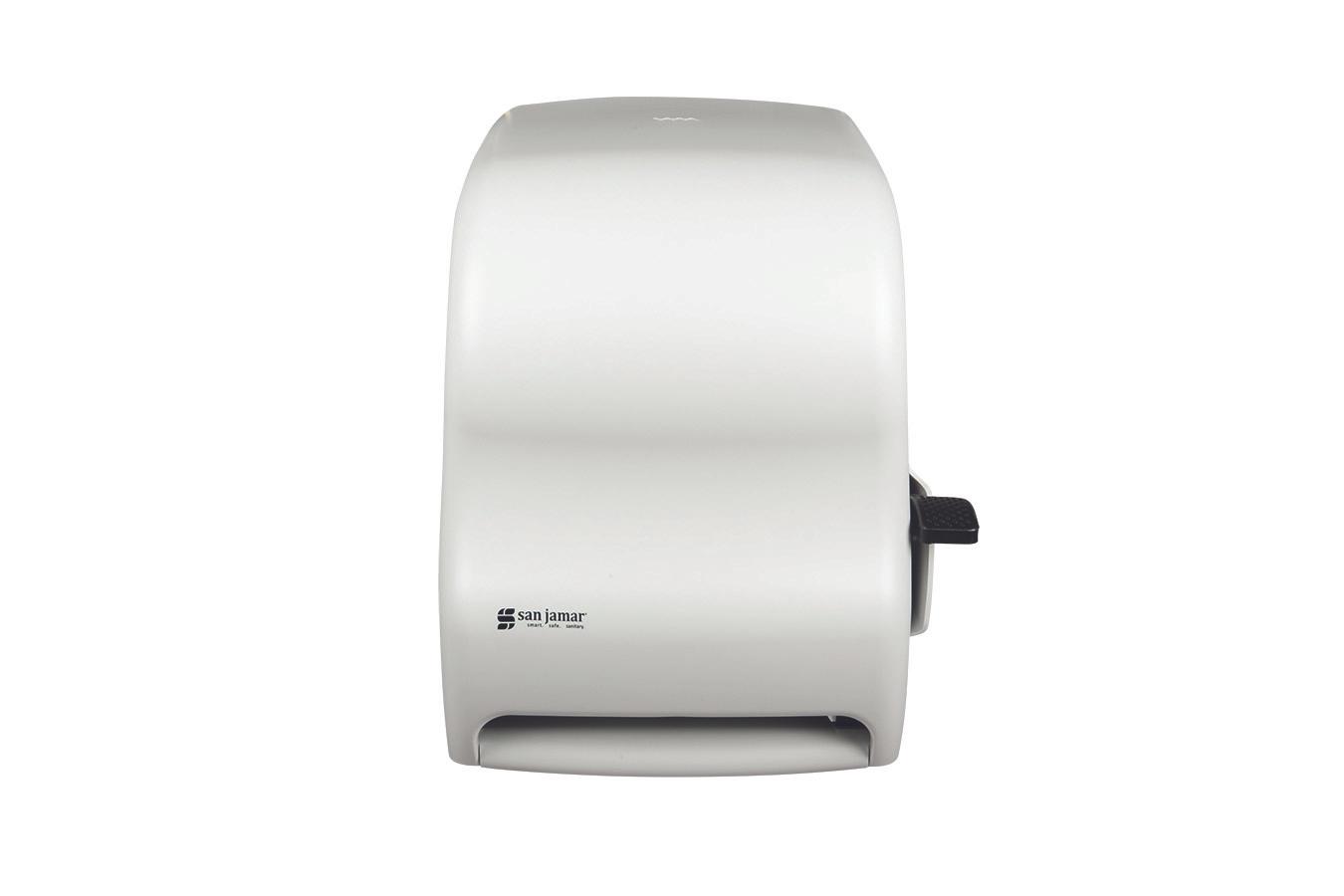 Lever Roll Towel - w/Auto Transfer - Classic - White
