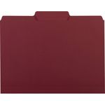 Interior Folder, 1/3 Cut Tab, Letter, 100/BX, Maroon